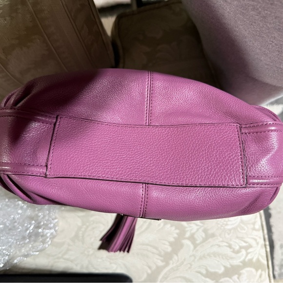 Coach Avery Fuchsia Leather Hobo Bag - Picture 7 of 11